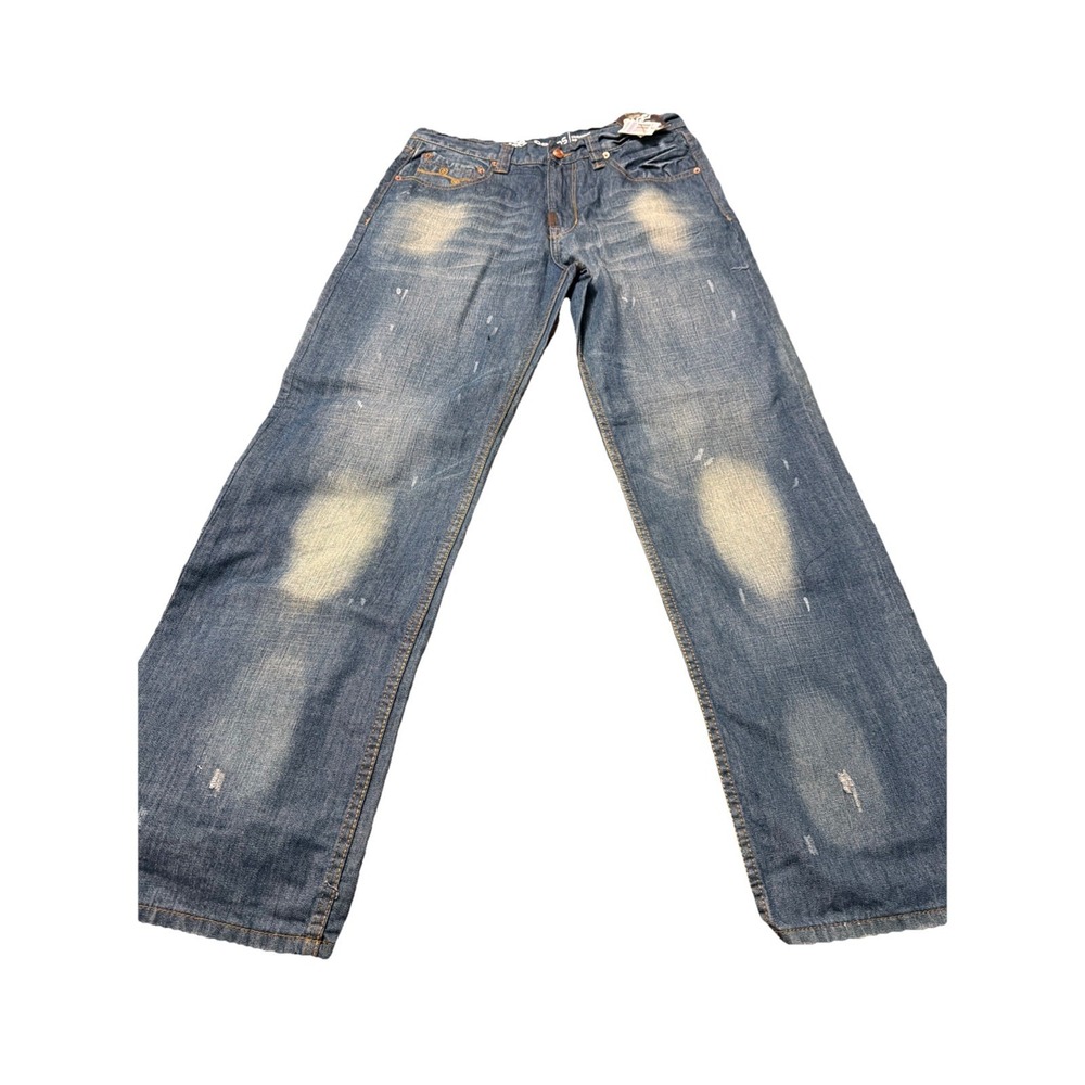 LRG Jeans LR Geans Sz 32 Distressed Loose Fit Skater Y2K Streetwear NEW